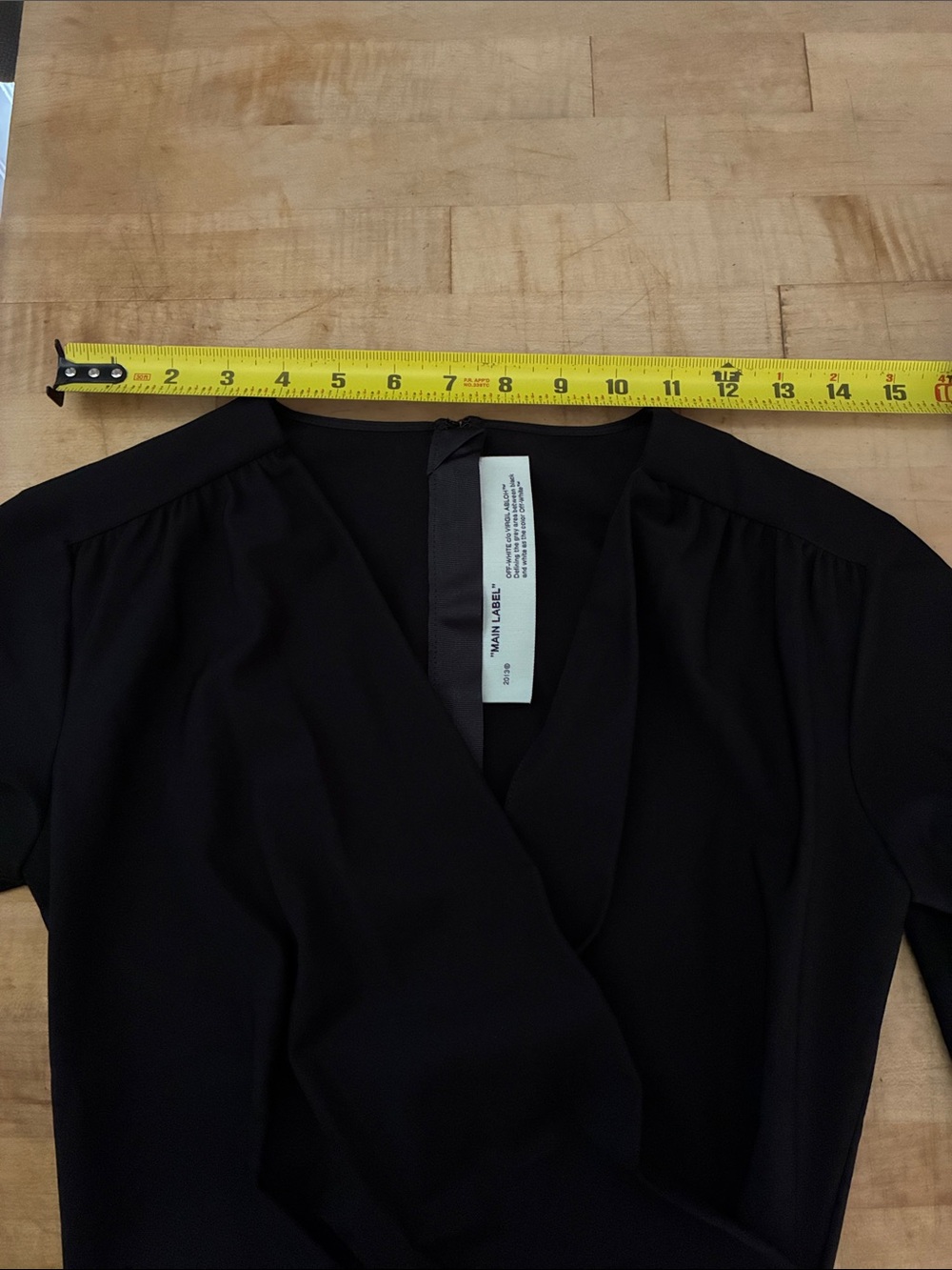 Off White Little Black V Neck 'Dress!' - Picture 6 of 8
